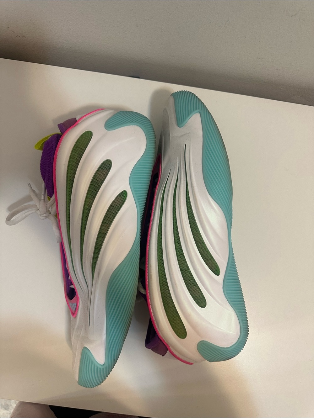James Harden Vol 9 Athletic Sneakers - White, Teal & Pink men’s size 15